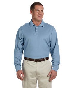 Men's Pima Pique Long Sleeve Polo