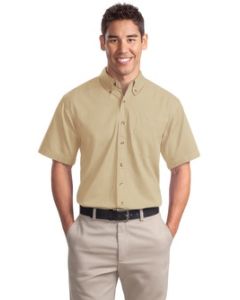 Mens Short Sleeve Twill Shirt