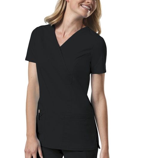 Cherokee 4728 Core Stretch Ladies Mock Wrap Top